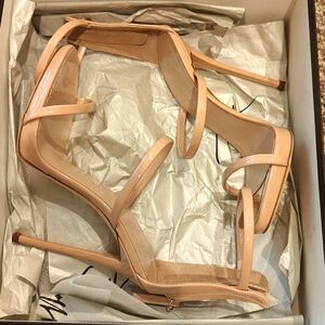 Giuseppe zanotti harmony 3 stripes patent sandals 36.5